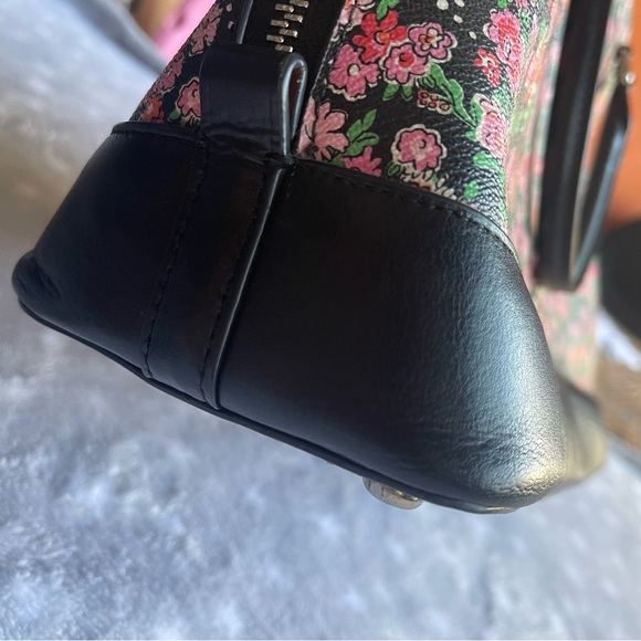 Coach sierra crossbody - Black & Pink Floral Mini Bowler-Style - Picture 10 of 16